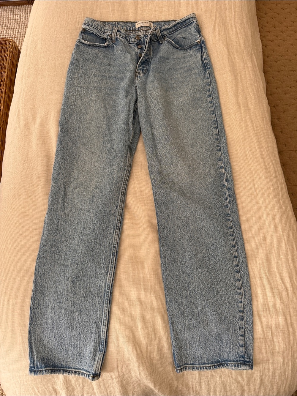 Abercrombie & Fitch Dad High Rise Straight-Leg Women's Jeans